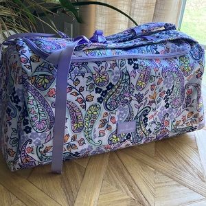 Vera Bradley Lighten Up XL Duffel Backpack in Maddalena Paisley Soft